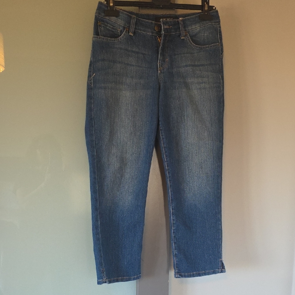 Nine West Women's Cropped Blue Jeans